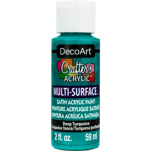 DecoArt Deep Turquoise Crafters Multi-Surface 2-Oz. - CLDADCAM15-2OZ - Lilly Grace Crafts