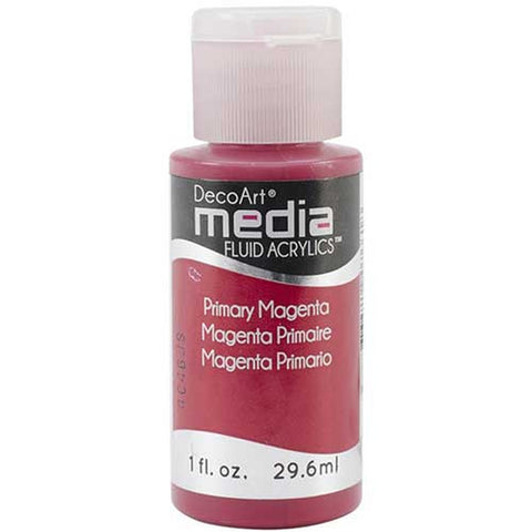 DecoArt Primary Magenta (MEDIA PAINT) - CLDADMFA29-8OZ - Lilly Grace Crafts