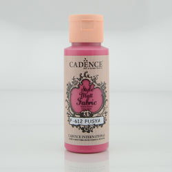 Cadence Fuchsia 59 ml  Style Matt Fabric Paint  - CA731303 - Lilly Grace Crafts