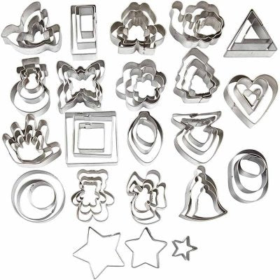 Creativ Clay Cutters 20 assorted shapes 3 sizes of each shape (60 total) - CLCV78802 - Lilly Grace Crafts