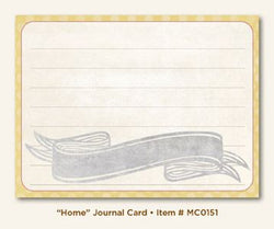 Home Journal CardSold in singles - MMEMC0151 - Lilly Grace Crafts