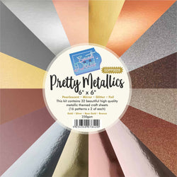 Sweet Dixie Sweet Dixie Pretty Metallics Paper Pad 6x6" 32 sheets - SDPP0028 - Lilly Grace Crafts