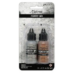 Ranger Tim Holtz Distress® Foundry Wax Kit 2 - Sterling/Statue - TDAK80442 - Lilly Grace Crafts