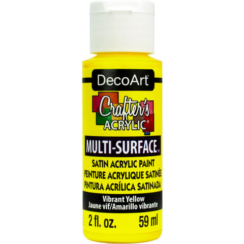 DecoArt Vibrant Yellow Crafters Multi-Surface 2-Oz. - CLDADCAM10-2OZ - Lilly Grace Crafts
