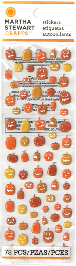 Pumpkin Foam Icon Stickers - M48-20051 - Lilly Grace Crafts