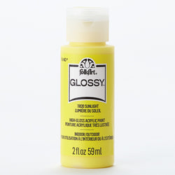 PLAID Sunlight Folkart Glossy Acrylic Paints - 2 Oz. - PE11820 - Lilly Grace Crafts