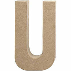 Creativ Letter U - 20.5cm - Single Paper mâché - CLCV26620 - Lilly Grace Crafts