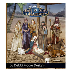 Debbi Moore Designs Build A Scene 3d Nativity Collection USB Key - DMUSB617 - Lilly Grace Crafts