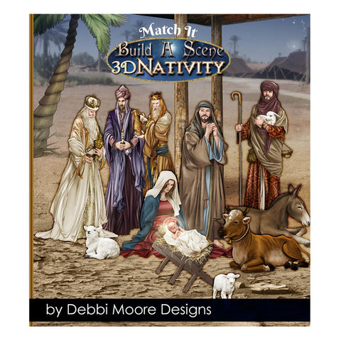 Debbi Moore Designs Build A Scene 3d Nativity Collection USB Key - DMUSB617 - Lilly Grace Crafts