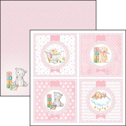 Ciao Bella Papers 12"x12" Sheets x12 I miei giochi Girl - CBSS065 - Lilly Grace Crafts