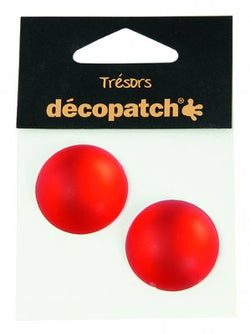 DecoPatch Pack of 2 gems, 3cm – Red - CLDPBJ010 - Lilly Grace Crafts