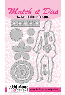 Debbi Moore Designs Match it Dies - Steam Punk Set 4 - DMMI112 - Lilly Grace Crafts