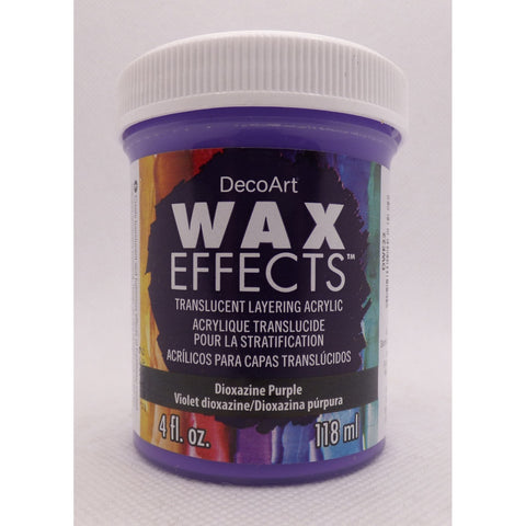 DecoArt Dioxazine Purple 4OZ Wax Effects Encaustic Acrylic - CLDADWE22-4OZ - Lilly Grace Crafts