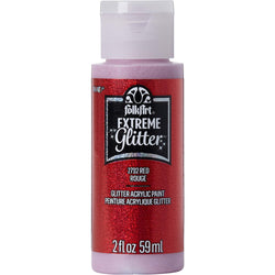 PLAID FA RED Folkart Extreme Glitter 2oz - PE2792 - Lilly Grace Crafts