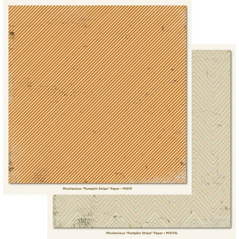 Pumpkin Stripe Paper - MMEMIS111 - Lilly Grace Crafts