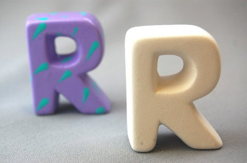 Country Love Crafts 3D Letter R 4.5cm Inner Wrap Quantity 6 - CLMC256 - Lilly Grace Crafts