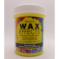 DecoArt Hansa Yellow Light 4OZ Wax Effects Encaustic Acrylic - CLDADWE10-4OZ - Lilly Grace Crafts