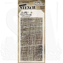 Stampers Anonymous_AGW Burlap Layered Stencil - AGTHS007 - Lilly Grace Crafts