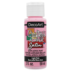 DecoArt Light Pink 2oz Crafters Acrylic Satin - CLDADCAS03-2OZ - Lilly Grace Crafts