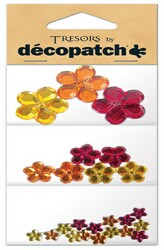 DecoPatch Flower shapes, yellow / red - CLDPBJM208 - Lilly Grace Crafts