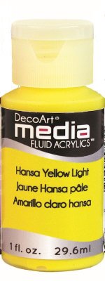 DecoArt Hansa Yellow Light (Media Paint) - CLDADMFA16-1OZ - Lilly Grace Crafts