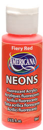 DecoArt Fiery Red Americana Neon 2Oz. - CLDA-DHS4-2OZ - Lilly Grace Crafts