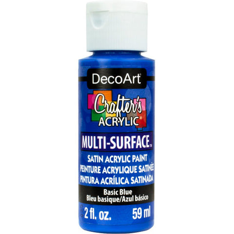 DecoArt Basic Blue Crafters Multi-Surface 2-Oz. - CLDADCAM17-2OZ - Lilly Grace Crafts