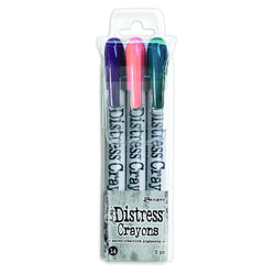 Ranger Tim Holtz Distress Crayon Set #14  (Villainous Potion/Saltwater Taffy/Unchartered Mariner) - TDBK82293 - Lilly Grace Crafts