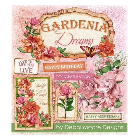 Debbi Moore Designs Gardenia Dreams Paper crafting Collection USB Key - DMUSB589 - Lilly Grace Crafts