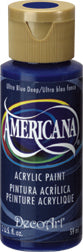 DecoArt Ultra Blue Deep Americana Acrylic 2Oz. - CLDA100-2OZ - Lilly Grace Crafts