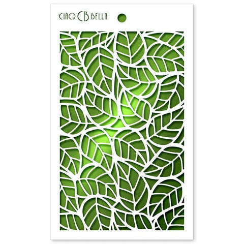 Ciao Bella Papers 5"x8" Stencil Leaves - CBMS007 - Lilly Grace Crafts