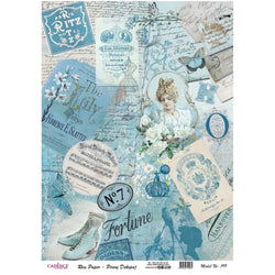Cadence Rice Decoupage Paper - Victorian Ephemera - CA729065 - Lilly Grace Crafts