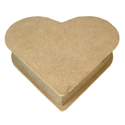 Cadence MDF Heart Shaped Box 26 x 22 x 7cm - CA793066 - Lilly Grace Crafts