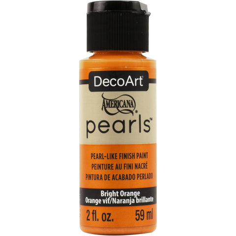 DecoArt Bright Orange Americana Pearls - 2oz - CLDAP228-2OZ - Lilly Grace Crafts