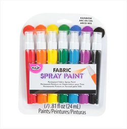 Tulip Tulip Rainbow Spray Mini Pump Fabric Paint 7 Pack  - IL29669 - Lilly Grace Crafts