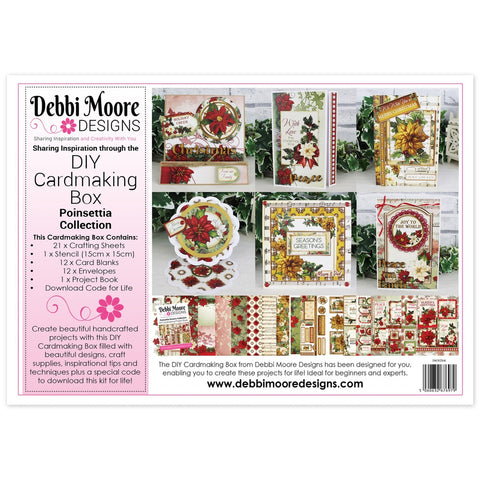 Debbi Moore Designs Day Cardmaking Kit - Poinsettia Dreams - DMIWCK246 - Lilly Grace Crafts