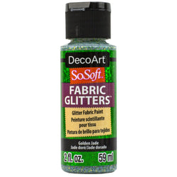 DecoArt Golden Jade Fabric Paint - CLDADSSFG11-2OZ - Lilly Grace Crafts