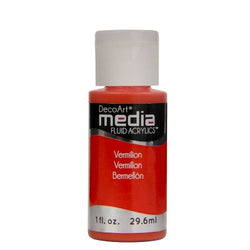 DecoArt Vermillion (Media Paint) - CLDADMFA45-1OZ - Lilly Grace Crafts