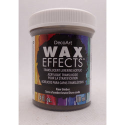 DecoArt Raw Umber 4OZ Wax Effects Encaustic Acrylic - CLDADWE05-4OZ - Lilly Grace Crafts