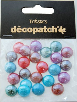 DecoPatch Pack of 24 gems, 1cm – Pearl F - CLDPBJ007 - Lilly Grace Crafts