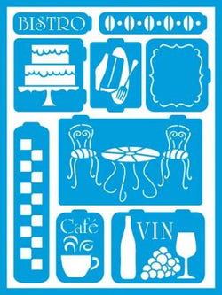 DecoArt Bistro Stencil - CLDAAGS202 - Lilly Grace Crafts