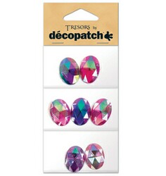 DecoPatch Oval shapes, pink / purple - CLDPBJM202 - Lilly Grace Crafts