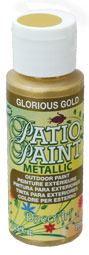 DecoArt Glorious Gold Patio Paint - CLDCP400-2OZ - Lilly Grace Crafts