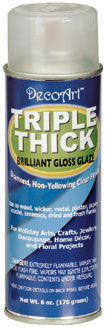 DecoArt Decoart Triple Thick Spray Gloss(UK MAINLAND BY COURIER ONLY) - CLDA-TG01-6OZ - Lilly Grace Crafts