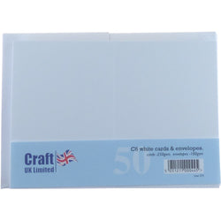 Craft UK C6 Whet Cards Envelopes-50'S - CUK273 - Lilly Grace Crafts